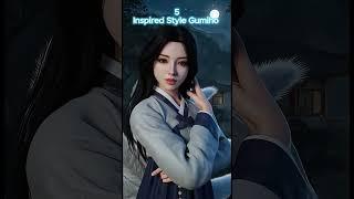 KOREAN-Gumiho inspired 5 styles -  한국 구미호 #aishorts #ai