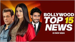 Top 15 Big News of Bollywood | 1st November 2024 | Salman Khan | Aishwarya Rai | Abhishek Bachchan