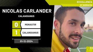 Nicolas Carlander attaccante Calangianus 01-12-2024 - Diario Sportivo