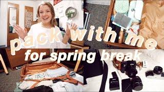 PACK WITH ME FOR SPRING BREAK ll pack and preapre for my college spring break beach trip!!