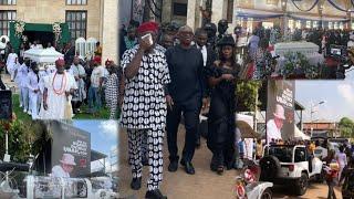 The Arrival Of Peter Obi, Tony Nwoye, Victor Umeh, Innoson, At Late Ifeanyi Ubah Church Service