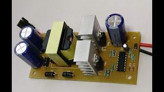 12V DC to (24-0-24)V DC Converter Circuit Board Testing