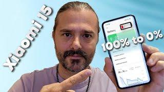 Xiaomi 15 Real Battery Test From 100% to 0% on WiFi & 5G: Socials, YouTube, Gaming, Camera, Calls