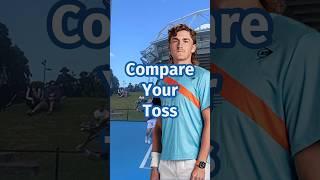 How Long is Your Toss in the Air? #tennis #tennisserve #tennispro #tennisplayer @2MinuteTennis