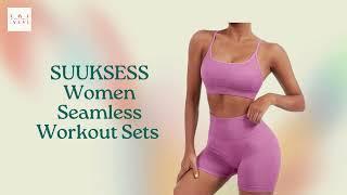 SUUKSESS Women Seamless Workout Sets - Market Mingle