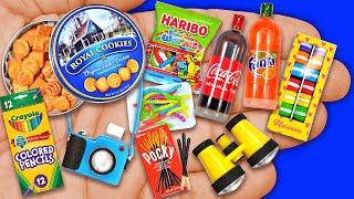 20 DIY Miniature Gummy Worms Crayola Cookies Miniature Binoculars Camera Miniature Coke & Macaroons