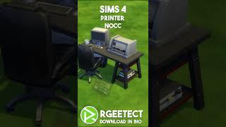 Printer in Sims 4 NOCC Sims 4 Stop Motion build #Short #sims4stopmotion #sims4shorts