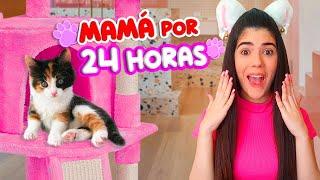 ADOPTÉ a un GATITO BEBÉ y fui su mamá por 24 HORAS  | Ani Cat