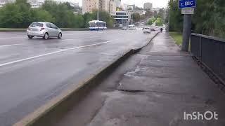 Кишинёв. У цирка на мосту, сколько воды сегодня в Бычке.15.09.24