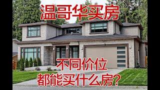 温哥华买房 不同价位在大温各个城市能买到什么房子？从20万，30万，40万，50万，到100万，150万，200万在温哥华地区能买到什么房子，实例解说。