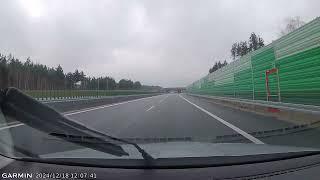 Przejazd wschodnią częścią autostrady A2 z Siedlec do Warszawy i powrót