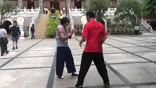 Grandmaster Samuel Kwok training in Hong Kong with SIMON Kook IP MAN 3  Thai actor