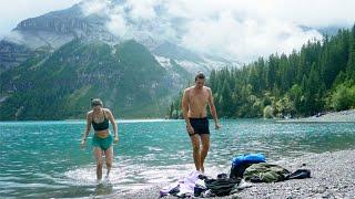 We Jumped into a Freezing Lake in the Swiss Alps | Backpacking Diaries