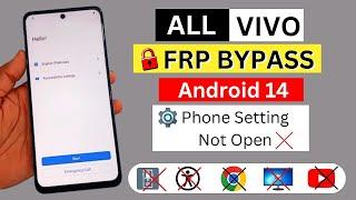 All Vivo Android 14 Frp Bypass Without Pc | Setting Not Open | Vivo Y19s Google Account Bypass 2025