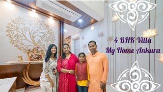 My Home Ankura 4 BHK Villa Interiors | Indian Contemporary Style | Best Home Interiors in Hyderabad