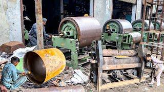 How They Recycle Cotton Ginning Machines Drum and Making Truck Leaf Springs Bracket Fittings