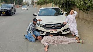 Hamza ka Road Accident ho gaya  || Ali husky dog ko sammander me le gaya  ||