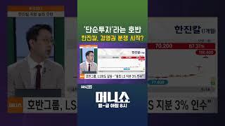 [머니숏] '단순투자'라는 호반 한진칼, 경영권 분쟁 시작? #shorts