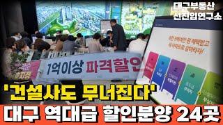 눈물의 대구! 1억 이상 할인분양 아파트 또 등장했다! 시행사 부도 직전 결국 눈물의 할인분양 실시! 미분양 넘쳐나는 대구 할인분양 아파트 24곳 총정리![25년 4월]