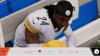 NFL LIVE Cincinnati Bengals vs Pittsburgh Steelers| Week 18 NFL Full - December 2024 Madden 25 PS5