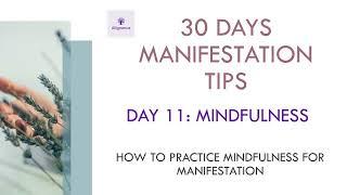 11/30 Days of Manifestation Tips Mindfulness: Practicing Mindfulness for Manifestation