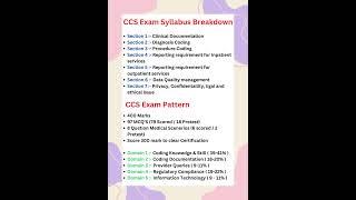 CCS Exam Syllabus Breakdown & Exam pattern #medicalcoding  #ahima #ccs #education