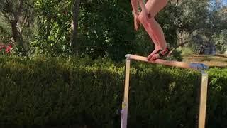 Gymnastics skills on Little Gym Shop Uneven Bars - train safely at home