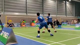 Final rally third game, ending in 30-28, MD, Yonex Dutch Junior International 2019