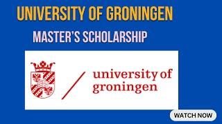 Fully Funded Scholarship in Netherland || Eric Bleumink Scholarship at University of Groningen