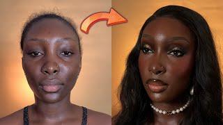 HOW TO PROPERLY GLAM A DARK SKIN | DARK SKIN MAKEUP TUTORIAL.