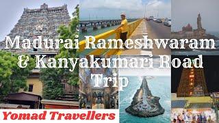 Bangalore to Madurai Rameshwaram & Kanyakumari Road Trip I Meenakshi Temple I Pamban & Dhanushkodi