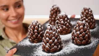 "Pine Cones" Cake! You can make it now and freeze it until Christmas and New Year!