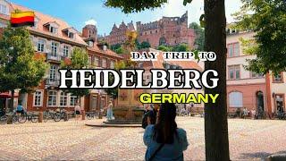 Day trip to Heidelberg Germany | Summer exploring the Old Bridge, Old Town and Heidelberg Castle