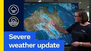 Severe Weather Update 25 Sept 2024: Unseasonable rainfall in central Aus, rainfall for eastern NSW