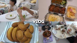 주부 VLOG | 오빠네 놀러와서 조카와 마들렌 만들기 | 엄마와 데이트(삼계탕,송내 투나) | 감자탕,생강술 만들기