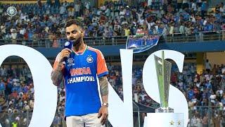 virat kohli interview today at wankhede stadium | wankhede stadium virat kohli interview | Virat