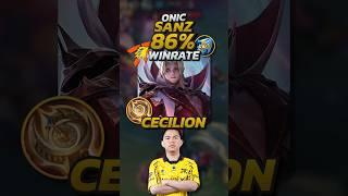 Onic Sanz 86% Winrate Cecilion S34 Build! Mobile Legends #mobilelegends #mlbb #gaming