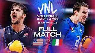 USA Challenges Italy’s Set Point ‼️ - USA Vs. Italy | VNL 2024 - Full Match | Week 2