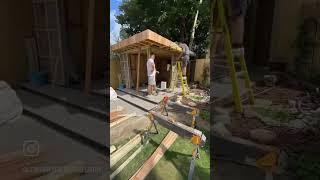 Part 2 of garden room  #carpentry #construction #roof #woodworking #home #woodwork #carpenter