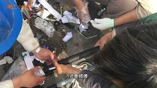 高压线接头原来这么对接的，老电工买了两包华子终于偷学会了