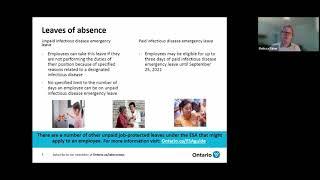 Reasons that an employee can take paid infectious disease emergency leave