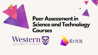 Peer Assessment in Science and Technology Courses | Kritik Workshop with Prof. Reid