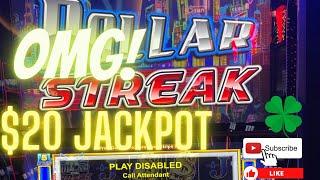  DOLLAR STREAK HIGH LIMIT BONUS HANDPAY! #gambling #slots #handpay #casino