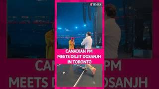 #Diljit & #justintrudeau Greet Each Other With 'Namaste' At The Rogers Stadium In Toronto | #shorts