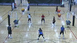 Reading in volleyball also includes picking up visual information from the flight of the ball