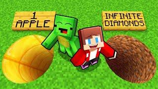 Mikey and JJ Choose the Right Pit in Minecraft (Maizen)