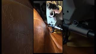 Sewing a Spider Web into Leather