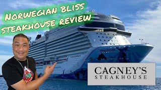 Cagney's steakhouse on the norwegian Bliss cruiseship