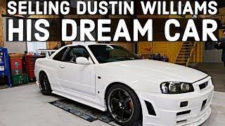 Dustin Williams takes delivery of his dream car at Toprank Japan!