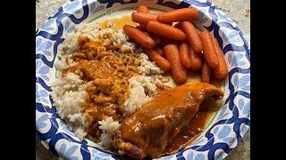 Quick & Easy Chicken In Tikka Masala Sauce, Rice, And Glazed Carrots